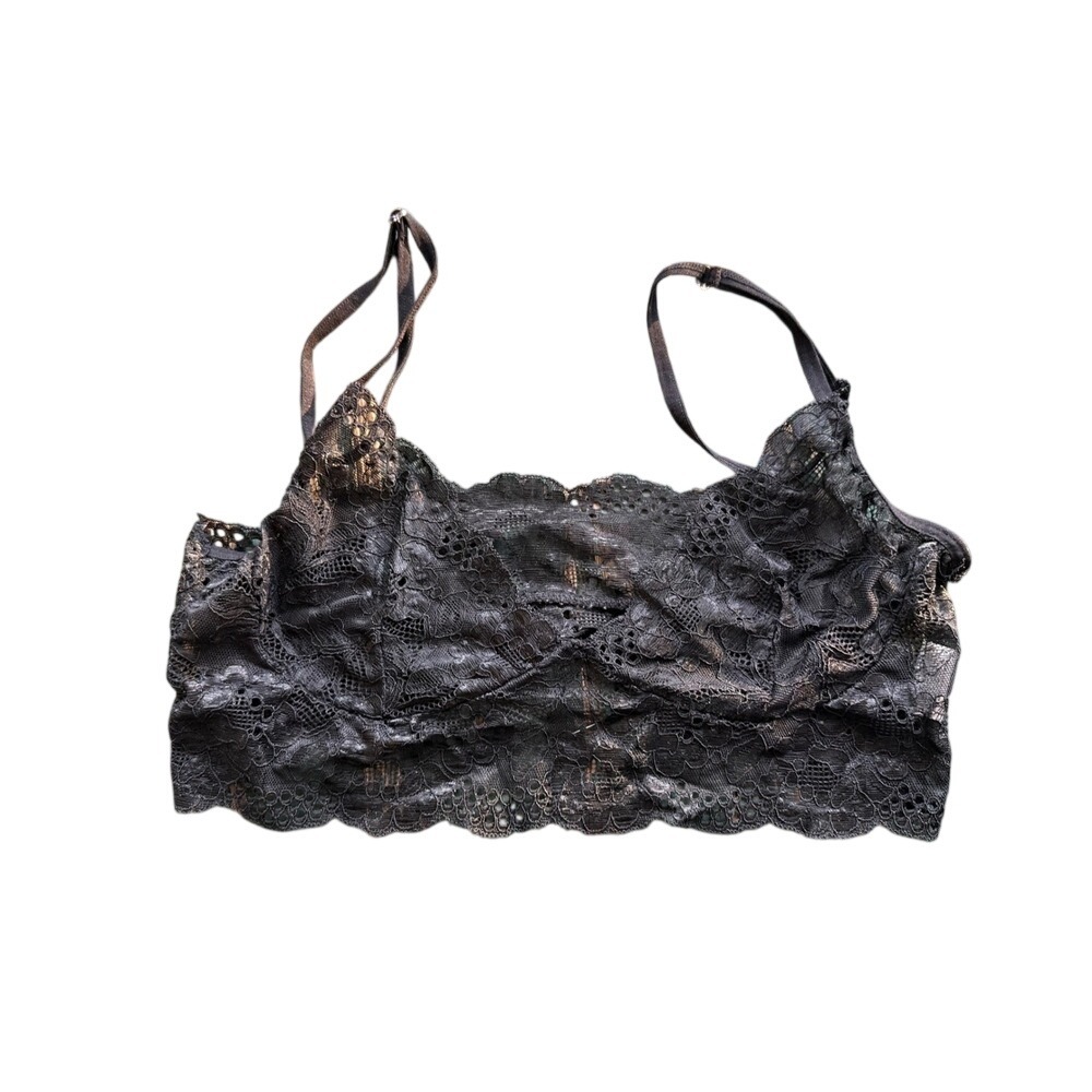 Black Lace Bralette Crop‎ Top Bralette Style S